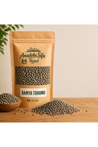 Anadolu Şifa Harput Bamya Tohumu 100 Gr Doğal Ve Katkısız Bamya Tohumu