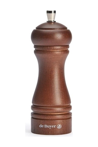 De Buyer Tuz Değirmeni Ahşap 14 Cm-koyu Kahve