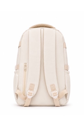 Quovo Kawaii Bag Club Kore Tarzı Full Aksesuarlı Ortopedik Günlük Yeni Okul Sırt Çantası Krem