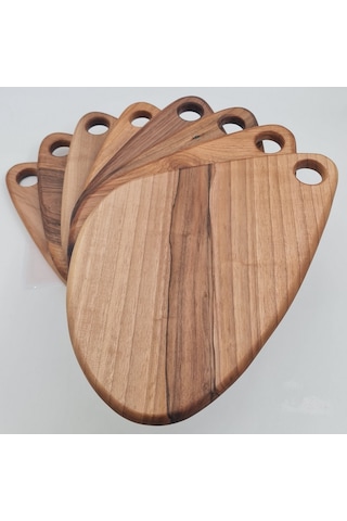 Sunum ve Kesim Tahtası Ceviz Ağacı Damla 40X23 CM Kişiye Özel Tas