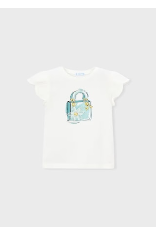 Mayoral Kız Çocuk T-shirt 3002 Krem