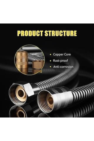 Tongxida Bosphorusboutique Uzun Püskürtme Patlamaya Paslanmaz Lezzetli Hq Hortumu G1/2 Esnek Ekstra Duş Duş Dayanıklı Çelik Bo Diğer