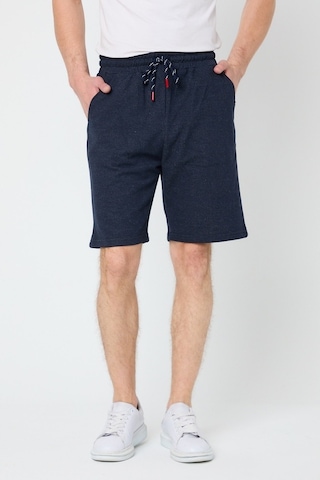 MMetalic Erkek Siyah Regular Fit Şort & Bermuda