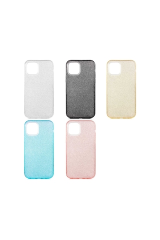 Apple Uyumlu iPhone 12 Mini Kılıf Zore Shining Silikon-Gri