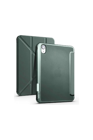 İpad Uyumlu Mini 7 2024 Kılıf Redclick Tri Folding Kalem Bölmeli Standlı Kılıf Kapaklı Kılıf