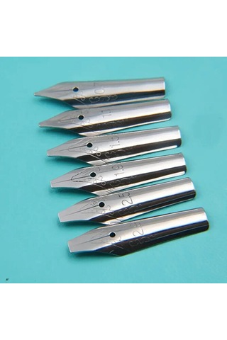 Kaligrafi Divit Uç Seti, Dolma Kalem Uçları, Paslanmaz Çelik 0.7-