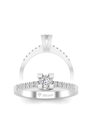 0,25 Karat Pırlanta Tektaş Yüzük (464658049)