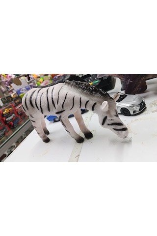 Plastik Oyuncak Hayvan Büyük Çizgili Zebra 17 Cm