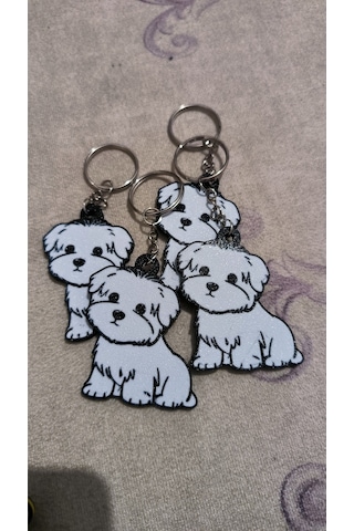Sevimli Malta Köpeği Anahtarlık - Çanta Aksesuar