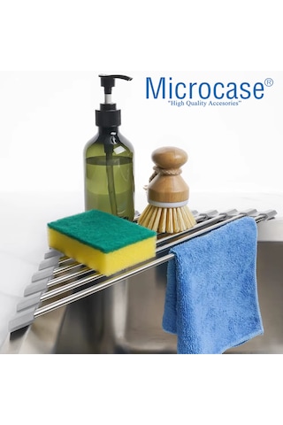 Microcase Ayarlanabilir Mutfak Lavaboya Monte Çok Amaçlı Askılık Al5443 Siyah