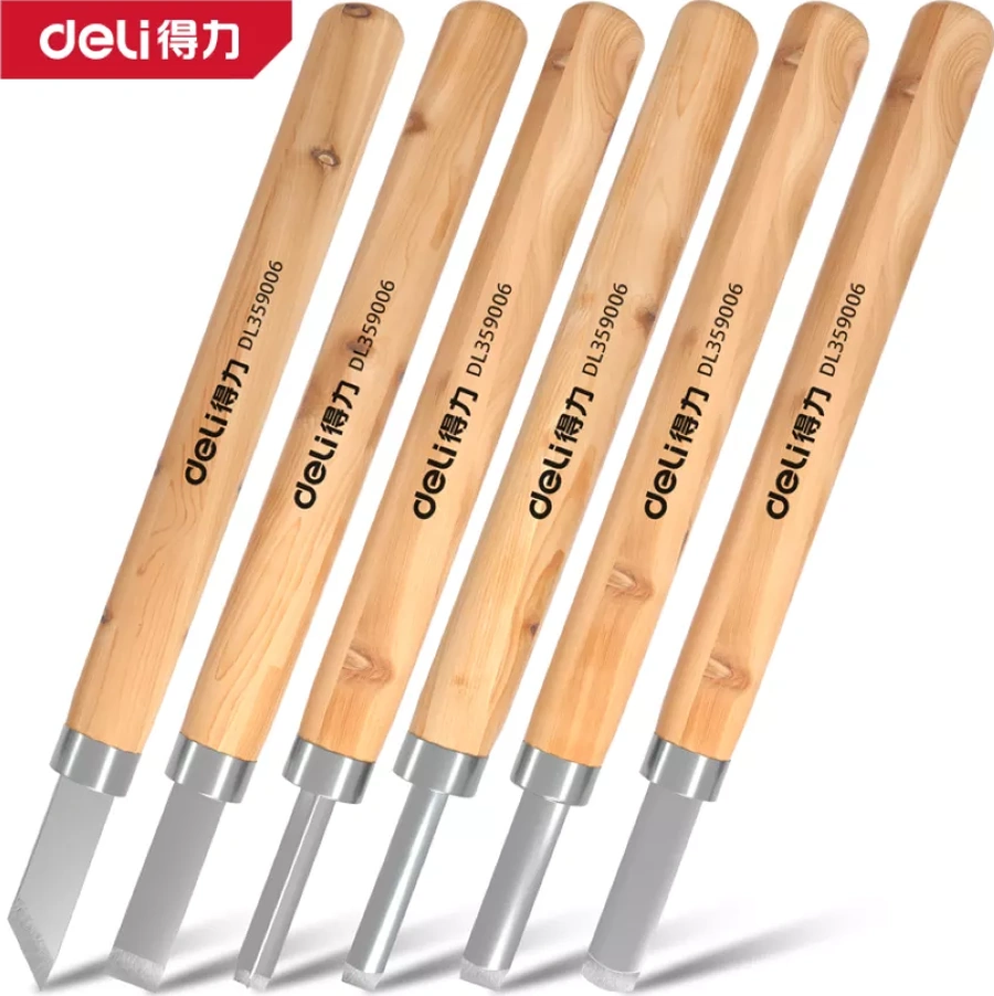 Delitools Ahşap Oyma Ve Rölyef İçin 6 Adet Oyma Bıçağı 246698983