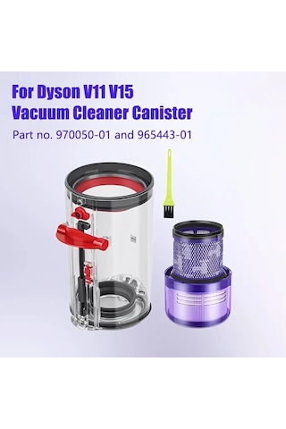 Fochsia 3pcs Toz Haznesi Aksesuar Seti V15 Ve V11 İçin Yedek Toz Haznesi Ve Filtre 970050 01 965443 01