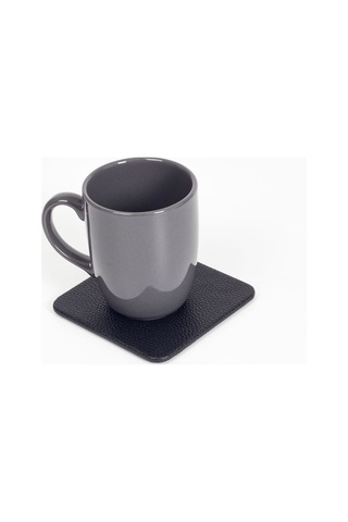 Turgut Office Deri Bardak Altlığı Siyah 1 Adet Siyah