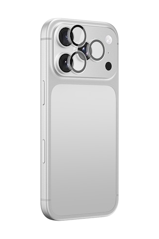 Apple iPhone 18 Pro Uyumlu Amazingthing Titan Vision Sapphire Ar Kamera Lens Koruyucu Aparatlı Gümüş
