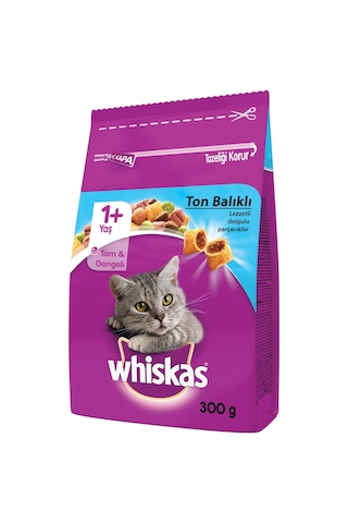 Whiskas Ton Balıklı ve Sebzeli Yetişkin Kedi Maması 300 G