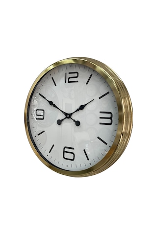 60 Cm Gold Metal Dekoratif Duvar Saati Modern Dekoratif Metal