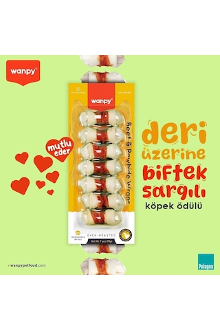 Wanpy Biftek Sargılı 85 Gr Köpek Ödülü