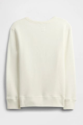 Gap V-fa Logo Çocuk Sweatshirt KREM