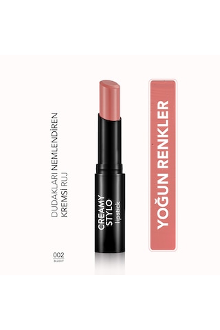 Flormar Yarı Parlak Stick Ruj- Creamy Stylo Lipstick -002 Blushy -8682536013628