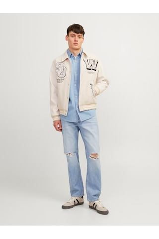 Jack & Jones Erkek Chris 921 Relaxed Fit Jean Blue Denim