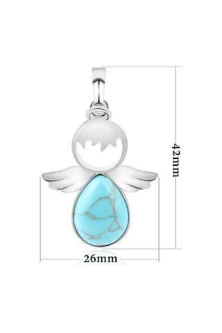 Kadın Melek Kanatları Kolye Doğal Kristal Taş Kolye Malakit Çok Renkli