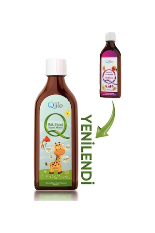 Qlife Multivitamin Mineral Kids Şurup 150 ML