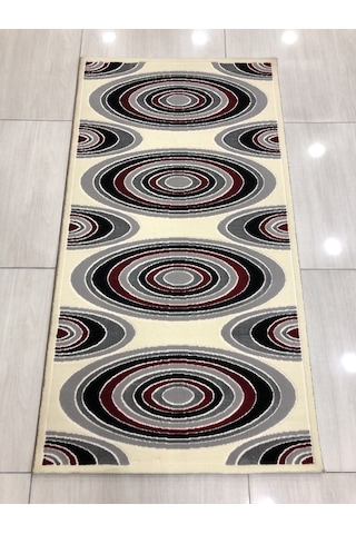 Saray Halı Vizyon 11169 Ws 80X150 Gri Kırmızı Küçük Ölçü Halı !