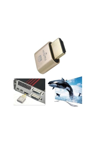 4K 60Hz Sanal HDMI to EDID Dönüştürücü Sanal Ekran Kartı Dummy
