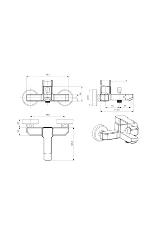 Ulu-el Banyo Bataryası Musluğu Çeşmesi Krom 78199480