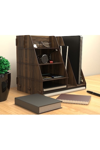 Kuk Design Ottoman Masaüstü Düzenleyici Ofis Evrak Rafı Organizer N11.292