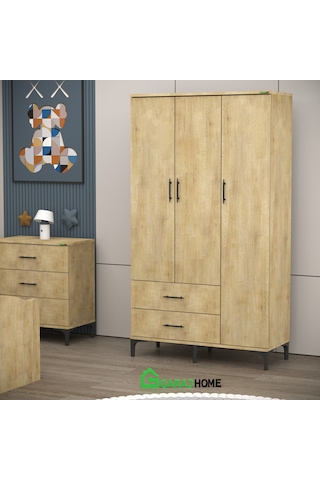 Garaj Home Yaren 3 Kapaklı Genç Odası Takımı - Meşe Diğer
