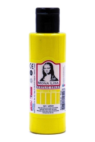 Südor Monalisa Akrilik Boya 70 Ml Limon Sarı 12'li Paket 22 Çok Renkli