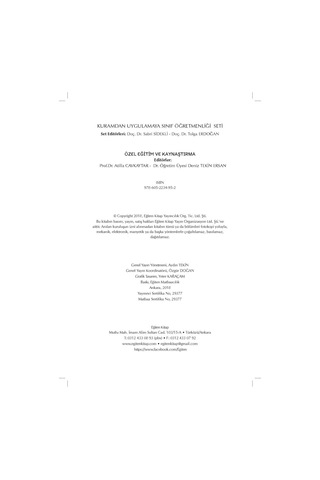 Özel Eğitim ve Kaynaştırma - Ed Prof.dr. Atilla Cavkaytar & Dr.