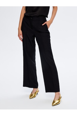 Faik Sönmez Beli Lastikli Kendinden Dokulu Wıde Leg Fıt Pantolon W26pnt018 Uw26pnt01810 Siyah