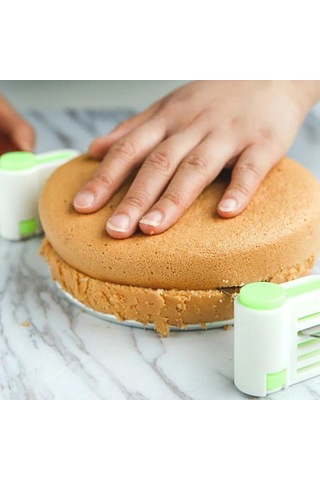 Maiyame Yeşil Fırın Aracı Seti: Eşit Dilimler İçin Ekmek-kek Dilimleyici, Katlama Yardımcısı Ve Bölücü Araç