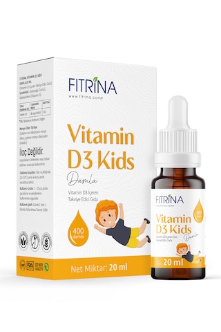 Fıtrina Vitamin D3 Kids Damla 20 Ml