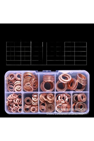 Gajeena 200 Adet Bakır O-ring Mermer Seti - Kaliteli Lehimli Paketleme İçin Sıkı Kapama Ve Dayanıklılık Sağlar