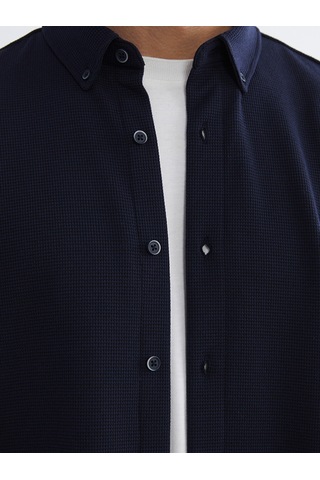 Lcw Vision Lacivert Slim Fit Erkek Gömlek