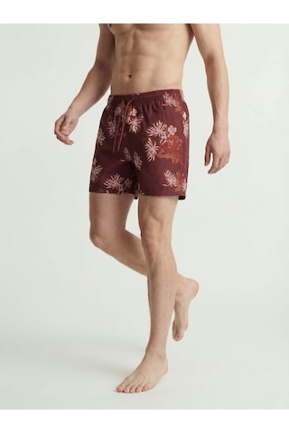Jack&jones Jpstmauı Shell Aop Swım Shorts Reg Bordo