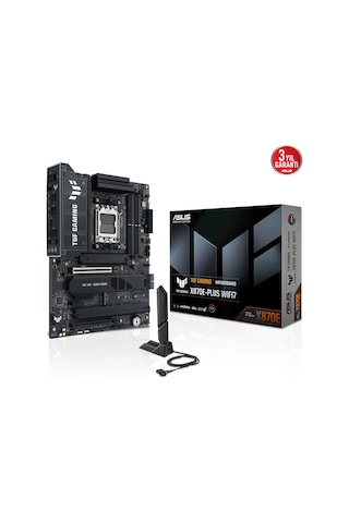 Asus Tuf Gamıng X870e-plus Wıfı7, 4xddr5, 4xm.2, Hdmı, 2xdp, Type-c, Pcıe 5.0, 2xwi-fi 7, Bluetooth V5.4, Am5 Soket Gamıng Anakart