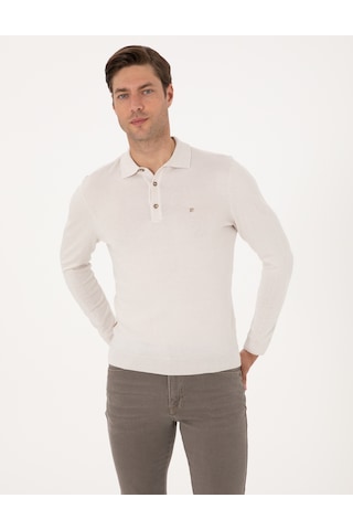 Pierre Cardin Erkek Taş Kazak /triko 50314189-vr049 Taş