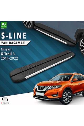 S-dizayn Nissan X-trail T32 S-line Aluminyum Yan Basamak 183 Cm 2014-2022 A+ Kalite