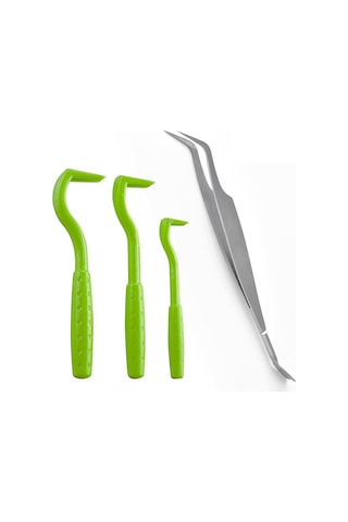 Geeksen Köpek Pire Çıkarıcı Seti: 3 Farklı Boyutlu Plastik Çekiç + 1 Çift Uçlu Paslanmaz Çelik Çekiç - Hayvanlar İçin Güvenli Ve Kolay Kullanim