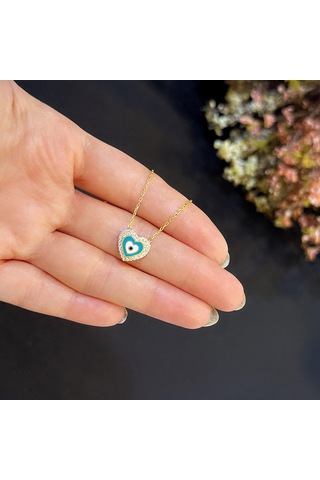 Stela Kalp Kolye Gümüş Sarı