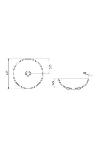 Turavit Toledo TLD0709 Çanak Lavabo 40 CM