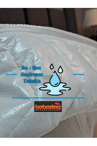 %100 Geçirmez Yastık Alezi Kapitoneli Kabartılı 1 Adet