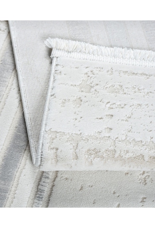 Elvey Home 7104 A.gri Modern Desen Doğal Taban Koridor Mutfak Çocuk Oturma Odası Salon Halı Yolluk 7104gri