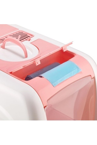 Mikopet Büyük Kapalı Kedi Tuvaleti Mor