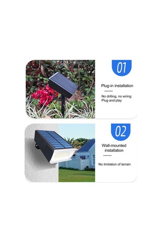 Ulzyvf Güneş Enerjili Bahçe Spot: Ayarlanabilir Işık & 2 Parlaklık Beyaz Beyaz