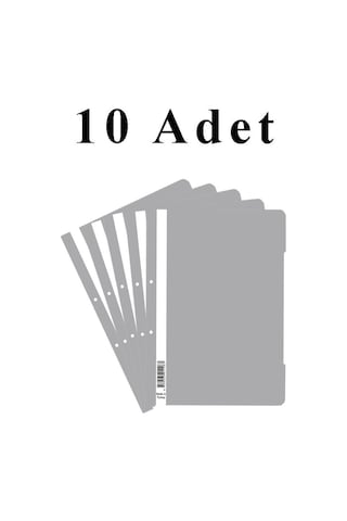 A4 Gri Telli Dosya 1 Paket 10 Adet
